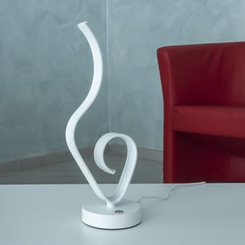 Lampada da Scrivania Luce da tavolo LED 10W Design Onde Abat Jour Lume Moderno LUCE NATURALE 4000K