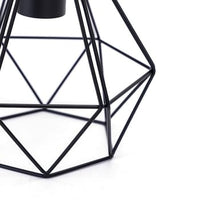 LAMPADARIO A SOFFITTO SOSPENSIONE PLAFONIERA E27 FERRO VINTAGE MODERNO NERO