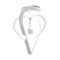 LAMPADA DA SOFFITTO CORRIDOIO DISEGN MODERNO CON CRISTALLO 22w 1760lumen ip20 LUCE NATURALE 4500K