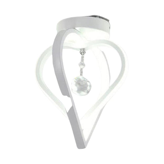 LAMPADA DA SOFFITTO CORRIDOIO DISEGN MODERNO CON CRISTALLO 22w 1760lumen ip20 LUCE NATURALE 4500K