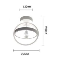 LAMPADA DA SOFFITTO CORRIDOIO DISEGN MODERNO CON CRISTALLO 22w 1760lumen ip20 LUCE CALDA 3000K