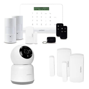 Avidsen Kit Allarme Smart WIFI senza fili Premium con Telecamera da Interno ed extra Sensori Apertura