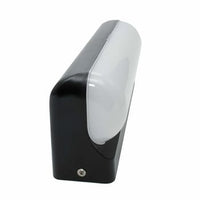 Applique da parete LED 12W da esterno Lampada impermeabile IP65 da muro giardino Nero Luce Fredda 6500k