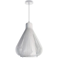 lampadario plafoniera soffitto sospensione moderno design moderno goccia interno bianco
