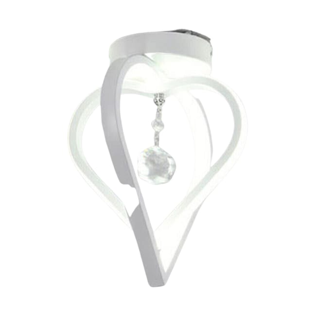 LAMPADA DA SOFFITTO CORRIDOIO DISEGN MODERNO CON CRISTALLO 22w 1760lumen ip20 LUCE CALDA 3000K