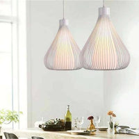 lampadario plafoniera soffitto sospensione moderno design moderno goccia interno bianco