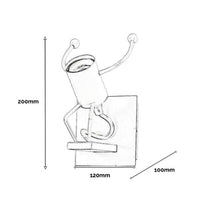 Applique a Parete Attacco E27 Lampada da Parete Omino su Scala IP20 Salone e B&B