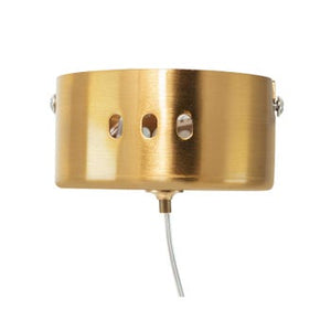 Lampadario A Sospensione LED Sferico Vetro Dorato Decorativo Pendente 5W 6500k