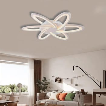 Lampadario per soffitto LED applique plafoniera design moderno forma FIORE 59w luce calda