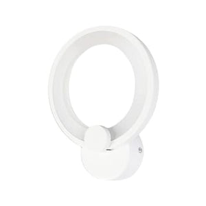 APPLIQUE ANELLO IN VETRO DA PARETE LUCE BIANCA LAMPADA LED INTERNO 9W Luce Naturale 4000k