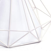 LAMPADARIO A SOFFITTO SOSPENSIONE PLAFONIERA E27 FERRO VINTAGE MODERNO BIANCO