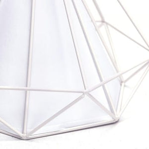 LAMPADARIO A SOFFITTO SOSPENSIONE PLAFONIERA E27 FERRO VINTAGE MODERNO BIANCO