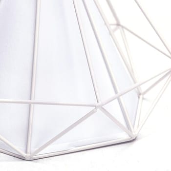 LAMPADARIO A SOFFITTO SOSPENSIONE PLAFONIERA E27 FERRO VINTAGE MODERNO BIANCO