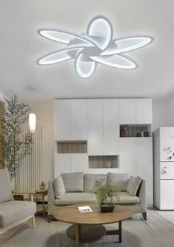 Lampadario per soffitto LED applique plafoniera design moderno forma FIORE 59w luce calda