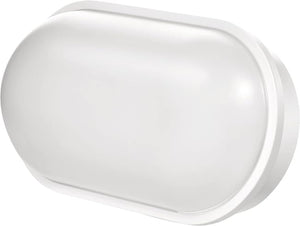 Applique blanche moderne à©tanche ovale LED 18W à©clairage extà©rieur jardin entrà©es garage 230V