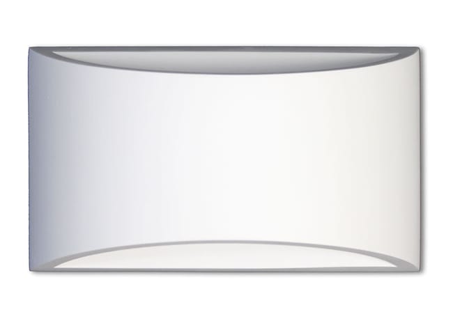 Applique in gesso lampada da parete doppia luce verniciabile moderna attacco G9