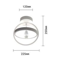 LAMPADA DA SOFFITTO CORRIDOIO DISEGN MODERNO CON CRISTALLO 22w 1760lumen ip20 LUCE NATURALE 4000K