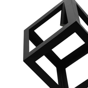 Lampadario Lampada Sospensione Cubo Moderno con Portalampada E27 NERO