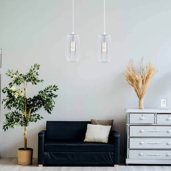 Lampadario da soffitto e27 di forma ovale bianco portalampada sospensione