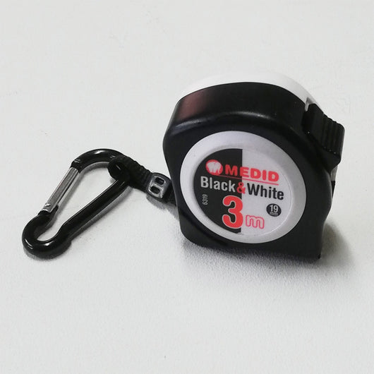 Medid 3mt flessometro tascabile black & white