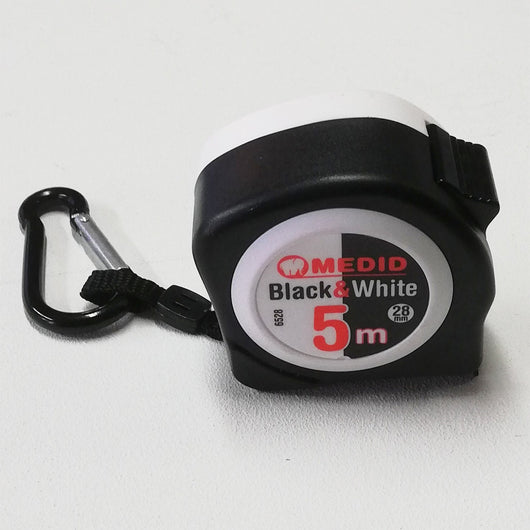 Medid 5mt flessometro tascabile black & white