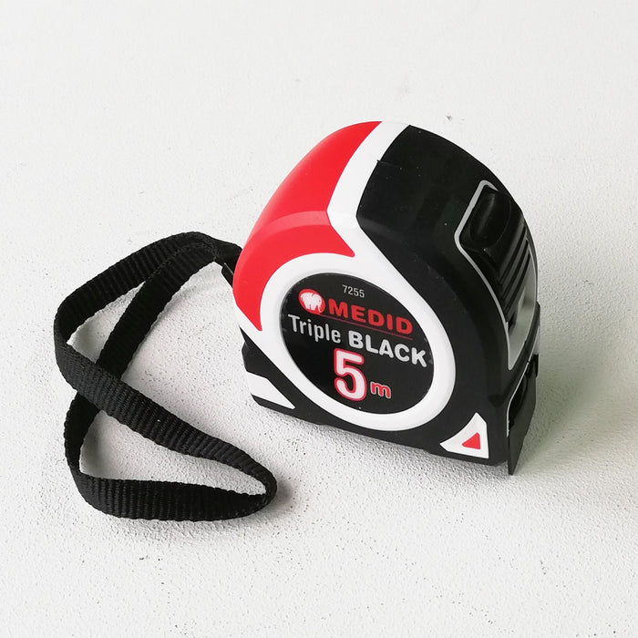 Medid 5mt flessometro tascabile triple black