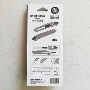 Medid coltello cutter taglierino professionale 18mm in abs lama in ceramica