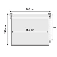 VIEWTEX Tenda a rullo Screen  10% Grado di apertura grigio perla 165 x 190 cm - Made in Europe - 5 anni di garanzia