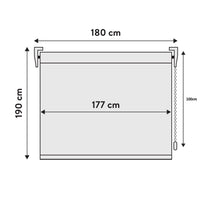 Tenda a rullo Viewtex Screen  5% Grado di apertura bianco lino 180 x 190 cm - Made in Europe - 5 anni di garanzia