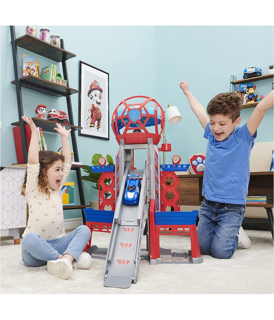 Mega Quartiere Generale Paw Patrol 6 Personaggi Veicolo Luci Suoni Gioco Bambini         