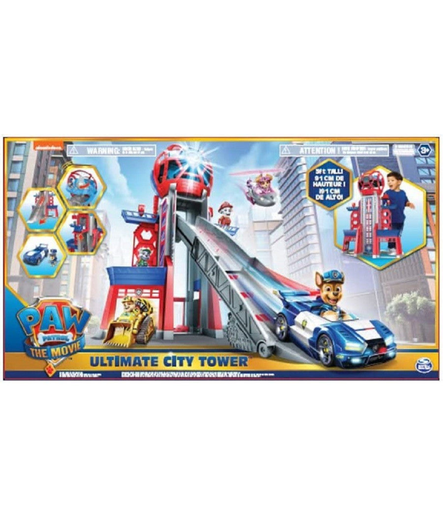 Mega Quartiere Generale Paw Patrol 6 Personaggi Veicolo Luci Suoni Gioco Bambini         