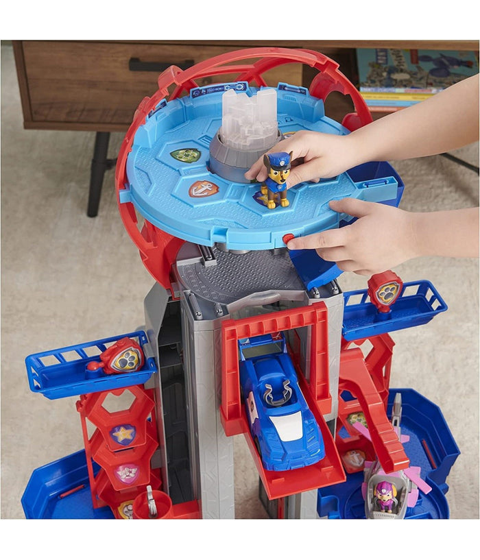 Mega Quartiere Generale Paw Patrol 6 Personaggi Veicolo Luci Suoni Gioco Bambini         