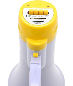 Megafono Portatile Altoparlante Registratore Vocale Musicale Batteria 200 Mt.         