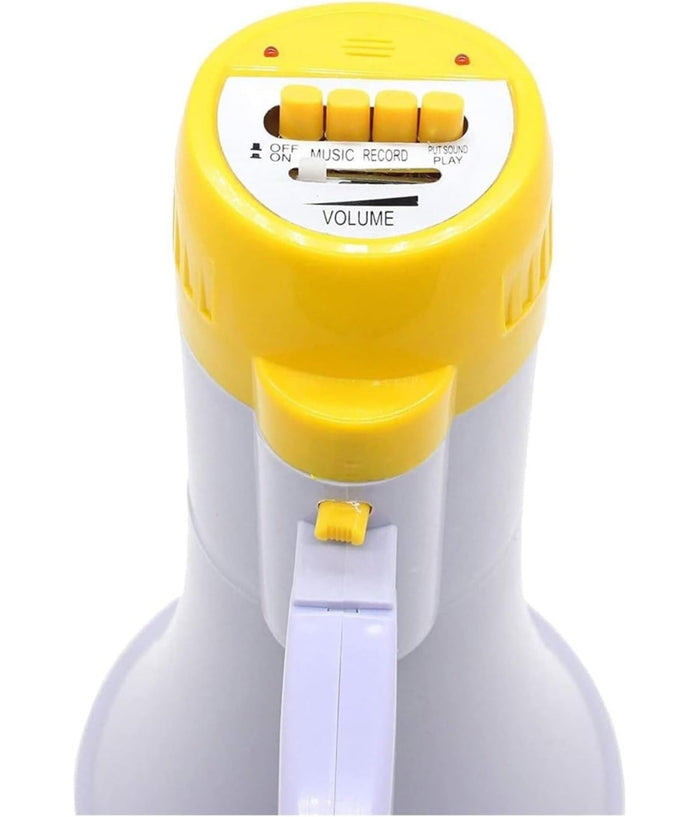 Megafono Portatile Altoparlante Registratore Vocale Musicale Batteria 200 Mt.         