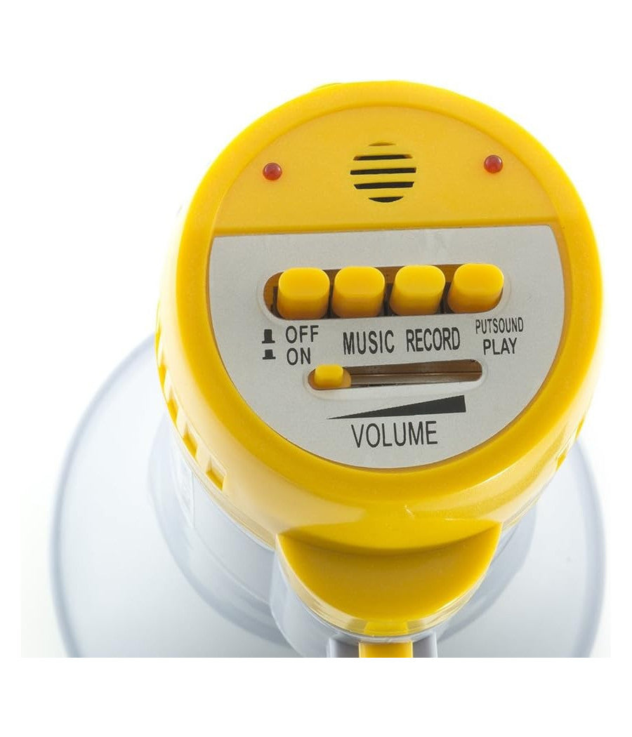 Megafono Portatile Altoparlante Registratore Vocale Musicale Batteria 200 Mt.         