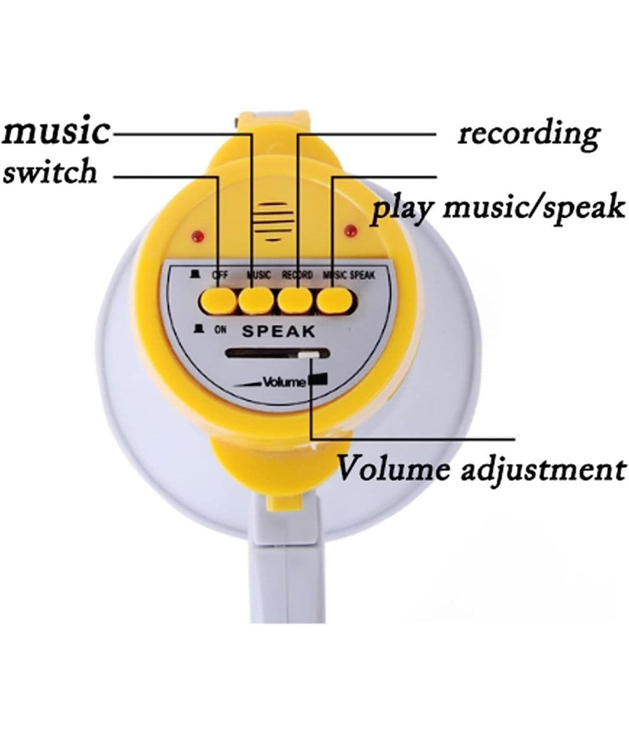 Megafono Portatile Altoparlante Registratore Vocale Musicale Batteria 200 Mt.         