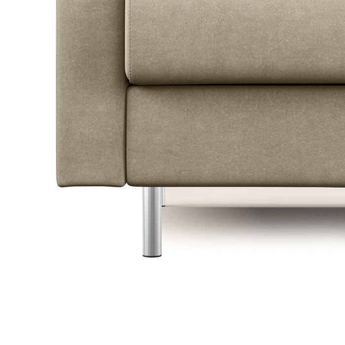 Megan Divano letto matrimoniale in microfibra smacchiabile T11 208 cm (mat. 160x197) tortora