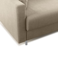 Megan Divano letto matrimoniale in microfibra smacchiabile T11 208 cm (mat. 160x197) tortora