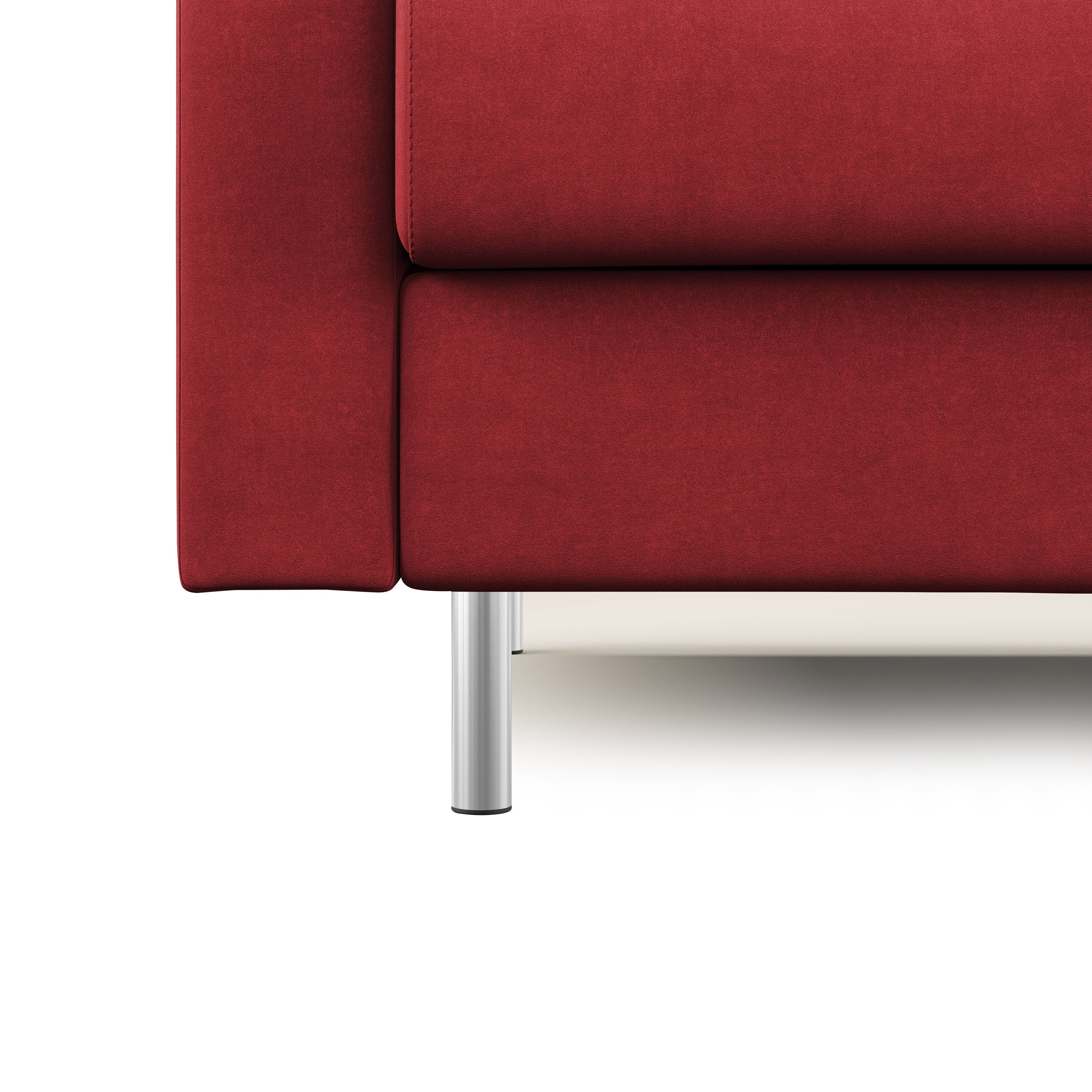 Megan Divano letto matrimoniale in microfibra smacchiabile T11 168 cm (mat. 120x197) rosso