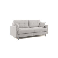 Megan Divano letto matrimoniale in microfibra smacchiabile T11 168 cm (mat. 120x197) grigio chiaro