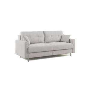 Megan Divano letto matrimoniale in microfibra smacchiabile T11 208 cm (mat. 160x197) grigio chiaro