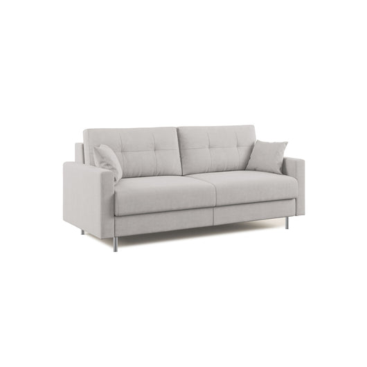 Megan Divano letto matrimoniale in microfibra smacchiabile T11 208 cm (mat. 160x197) grigio chiaro