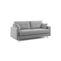 Megan Divano letto matrimoniale in microfibra smacchiabile T11 168 cm (mat. 120x197) grigio