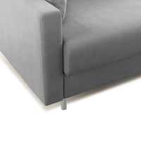 Megan Divano letto matrimoniale in microfibra smacchiabile T11 168 cm (mat. 120x197) grigio
