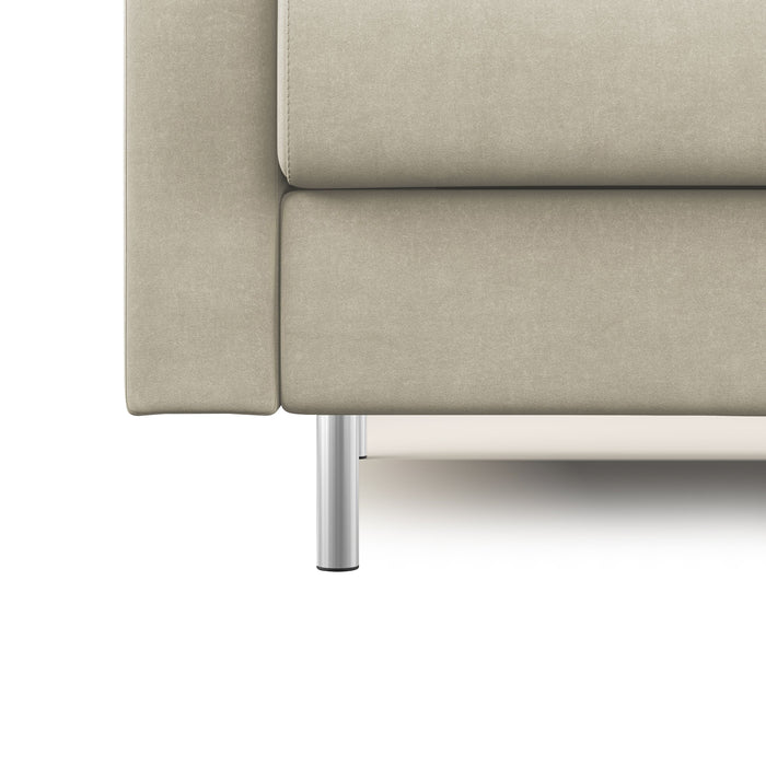 Megan Divano letto matrimoniale in microfibra smacchiabile T11 168 cm (mat. 120x197) panna