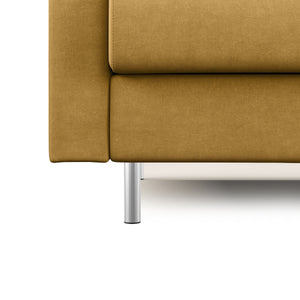 Megan Divano letto matrimoniale in microfibra smacchiabile T11 168 cm (mat. 120x197) giallo