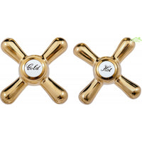 Miscelatore vasca a 5 fori MORAVA RETRO in cromo oro