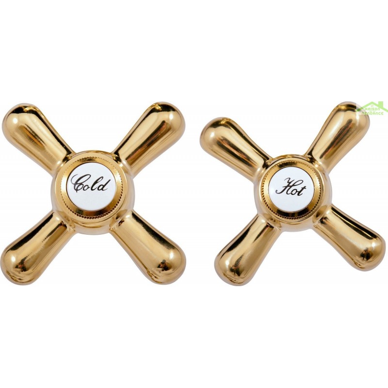 Miscelatore vasca a 5 fori MORAVA RETRO in cromo oro