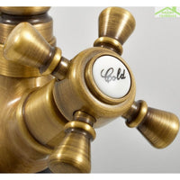 MORAVA RETRO miscelatore vasca in ottone a 4 fori