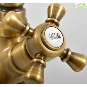 MORAVA RETRO miscelatore vasca in ottone a 4 fori